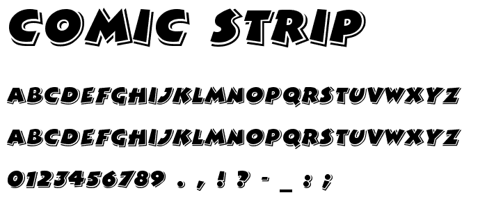 Comic Strip font